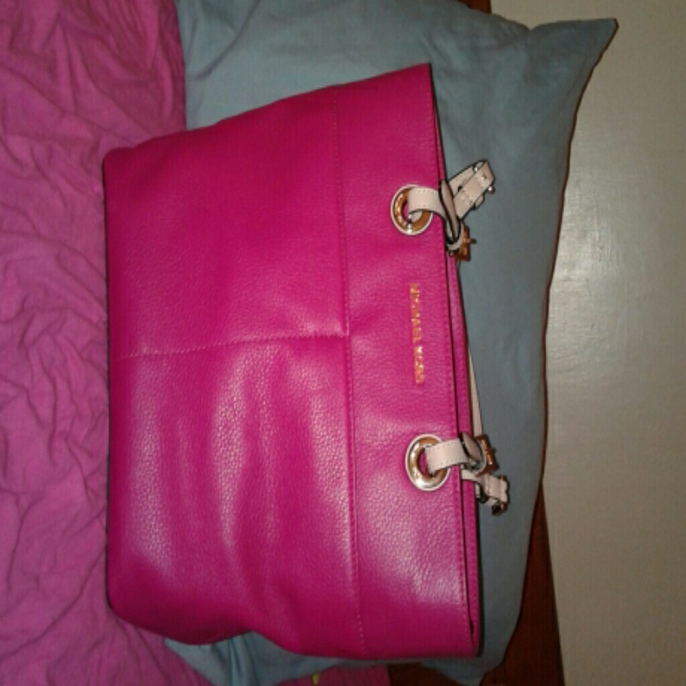 michael kors pink tote purse